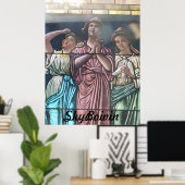 ガラス越しに ポスター (ホームオフィス)