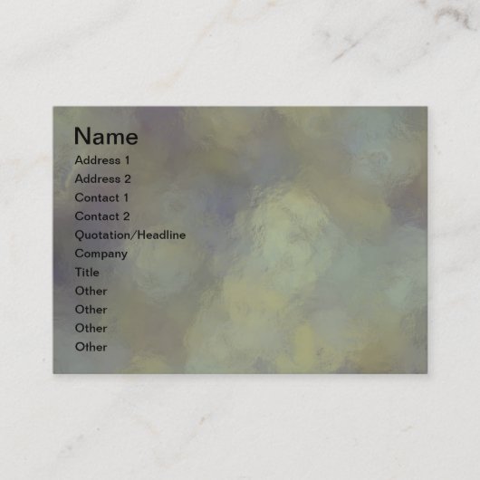 ガラス越しに 名刺 (正面)