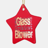ガラス送風機の並外れ セラミックオーナメント (左)