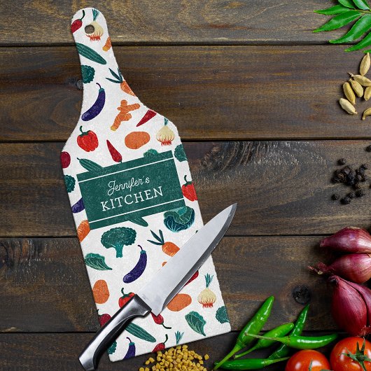 ガラス野菜カスタム調理場 カッティングボード