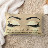 ガラス金ゴールドグリッター名メイクアップラッシュブラウン ランバークッション (ブランケット)