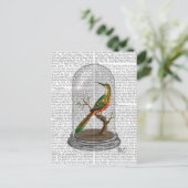 ガラス鐘の鳥 ポストカード (スタンド正面)