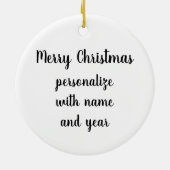 ガラス雪だるまオーナメント セラミックオーナメント (裏面)