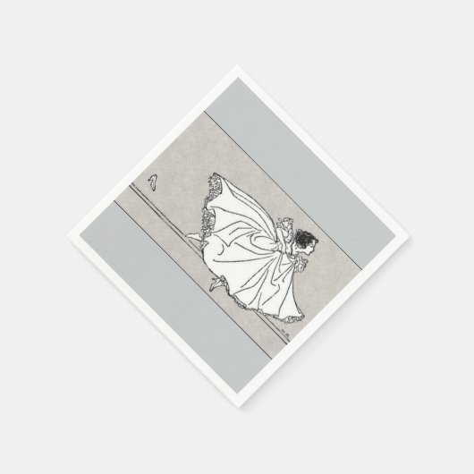 ガラス靴のヴィンテージ シンデレラ ペーパーナプキン スタンダードカクテルナプキン (角)