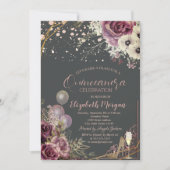 ガラス風船グリッターハイルフラワーカーニーニェラ 招待状 (正面)