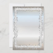 ガラス風船シルバーグリッターフレームの廃棄 招待状 (裏面)