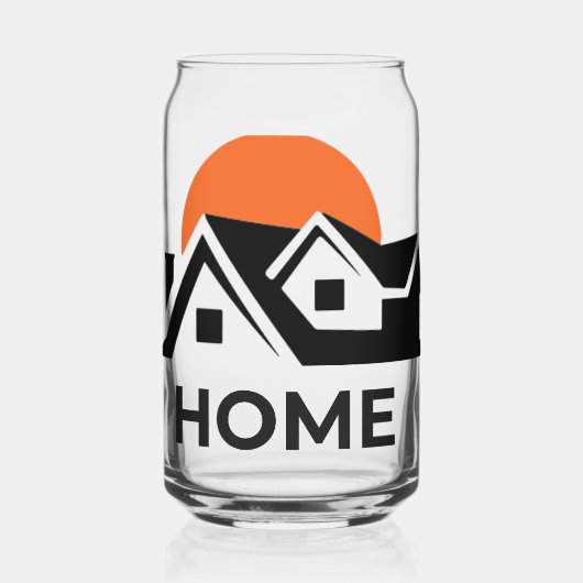 ***ガラス飲み物用品セッスタイリッシュト**** ガラス缶 (正面)