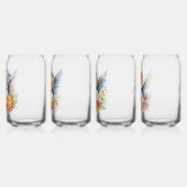 ガラス飲み物用品セット4ピッツリトルエンジェル ガラス缶 (左)