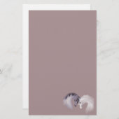 "ガラス馬"の~のラベンダーの文房具 便箋 (正面/裏面)