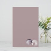 "ガラス馬"の~のラベンダーの文房具 便箋 (スタンド正面)