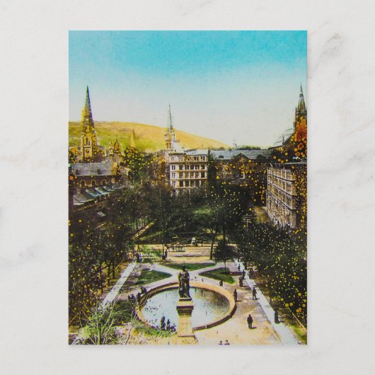 ガラス魔法ランタンスライドモントリオール1890カナダ ポストカード (正面)