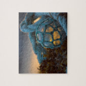 ガラス魚釣りフロート、サンセット、アラスカ ジグソーパズル (縦)