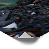 ガラス魚釣りフロート、垂直 ポスター (角)