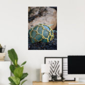 ガラス魚釣りフロート、垂直 ポスター (ホームオフィス)