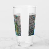ガラス002 -孔雀 タンブラーグラス (左)
