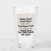 ガラス021 -猫-楽しい時間 タンブラーグラス (裏面)