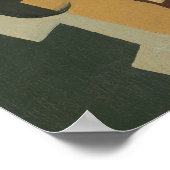 ガラス – ガラスとチェッカーボード1917 ポスター (角)