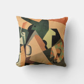 ガラス – ガラスとチェッカーボード クッション (正面)