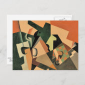 ガラス – ガラスとチェッカーボード ポストカード (正面/裏面)