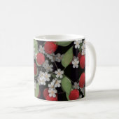 ガラス タイル 3D リキッド 桜 花 満開 コーヒーマグカップ (正面右)