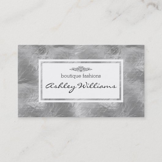 ガラス |テクスチャ 名刺 (正面)