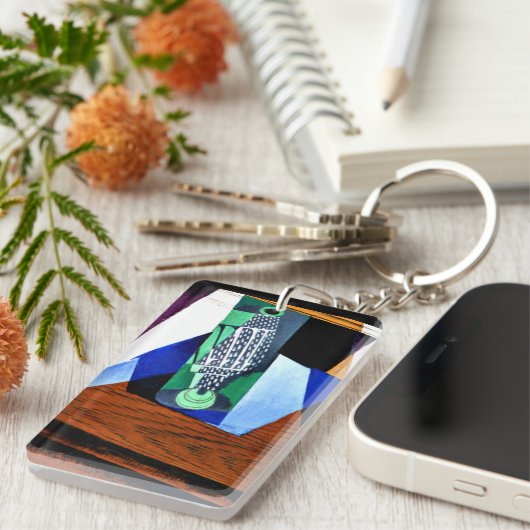 ガラス – テーブル上のガラス キーホルダー (正面右)