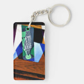 ガラス – テーブル上のガラス キーホルダー (裏面)