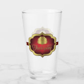 ガラス – ハッピー感謝祭 – トルコ タンブラーグラス (裏面)