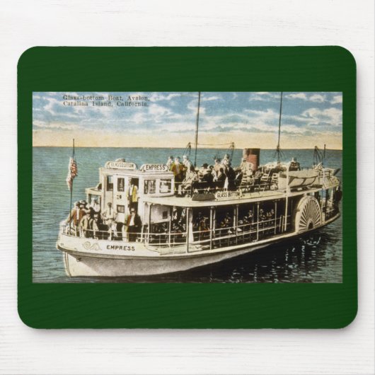ガラス・ボトム・ボート、AvalonのCatalinaの島、カリフォルニア マウスパッド (正面)