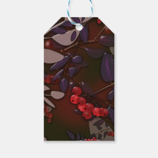 ガラス、ローワン、ローワンの束 ギフトタグ (正面)