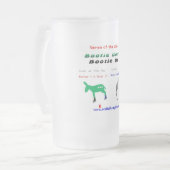 ガラス-利得は フロストグラスビールジョッキ (正面左)