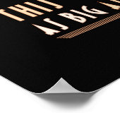 ガラス：必要な2倍の大きさ（16x20インチ） ポスター (角)