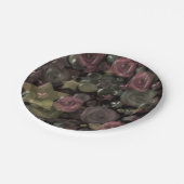 ガラス、星、花セラミックタイル ペーパープレート (アングル)