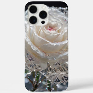 ガラス 水晶 バラ iPhone 16 PRO MAXケース