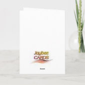 ガラス、誕生日の願い カード (裏面)