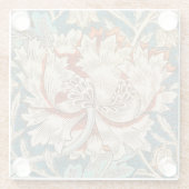 ガラスCOASTER -ハニーサックルデザイン – ウィリアム・モリス ガラスコースター (裏面)