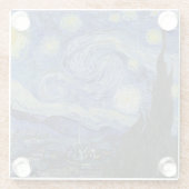 ガラスCOASTER "Starry Night" – ビンセント・ヴァン・ゴッホ ガラスコースター (裏面)