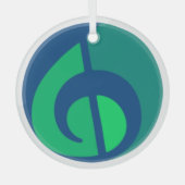 ガラスIVHロゴマークオーナメント ガラスオーナメント (正面)