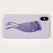 ガラスWatercolを持つギークのくらげのおもしろいなモンスター Case-Mate iPhoneケース (裏面(横))