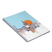 ガラタタワーとガラタディストリクトオブベイヨグリュイスタンブ ノートブック (右側)