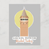 ガラタタワーイスタンブールトルコ葉書 ポストカード (正面)