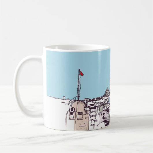 ガラタタワー&ガラタ地区ベヨグルイスタンブ コーヒーマグカップ (左)