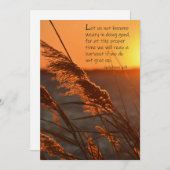 ガラチア人サンセット5 x 7グリーティングカード サンキューカード (正面/裏面)