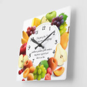 ガラチア人5:22-23  スクエア壁時計 (傾斜)