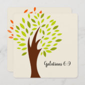 ガラチア人6:9聖なる書物、 経典カード ノートカード (正面/裏面)