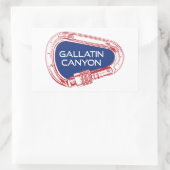 ガラチンキャニオンモンタナロック登山カラビナー 長方形シール (バッグ)