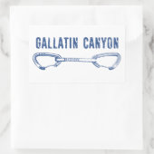 ガラチンキャニオンモンタナロック登山クイックドロー 長方形シール (バッグ)