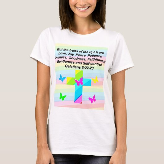 ガラテかわいらしィアの5精神の果実 Tシャツ (正面)