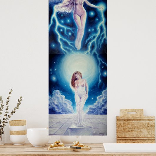 ガラテア与えへのアフロディーテの生涯 ポスター (キッチン)