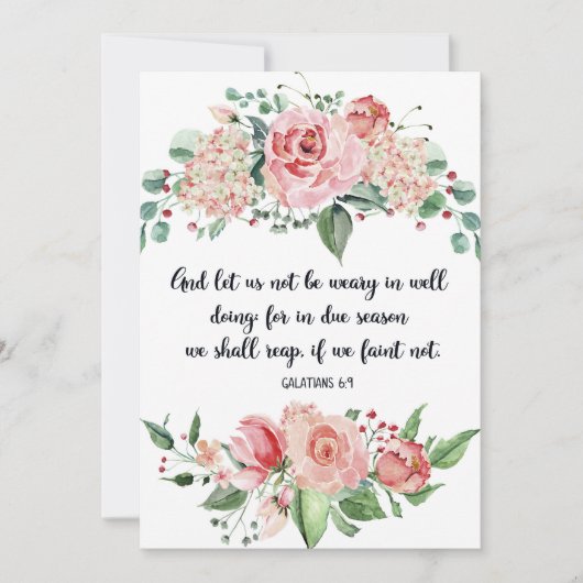 ガラティア人6時9分、聖なる書物、 経典、聖書の芸術、水彩  案内状 (正面)